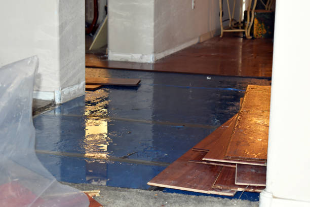 Professional Emergency Water Damage Restoration technician working in East Moriches, NY